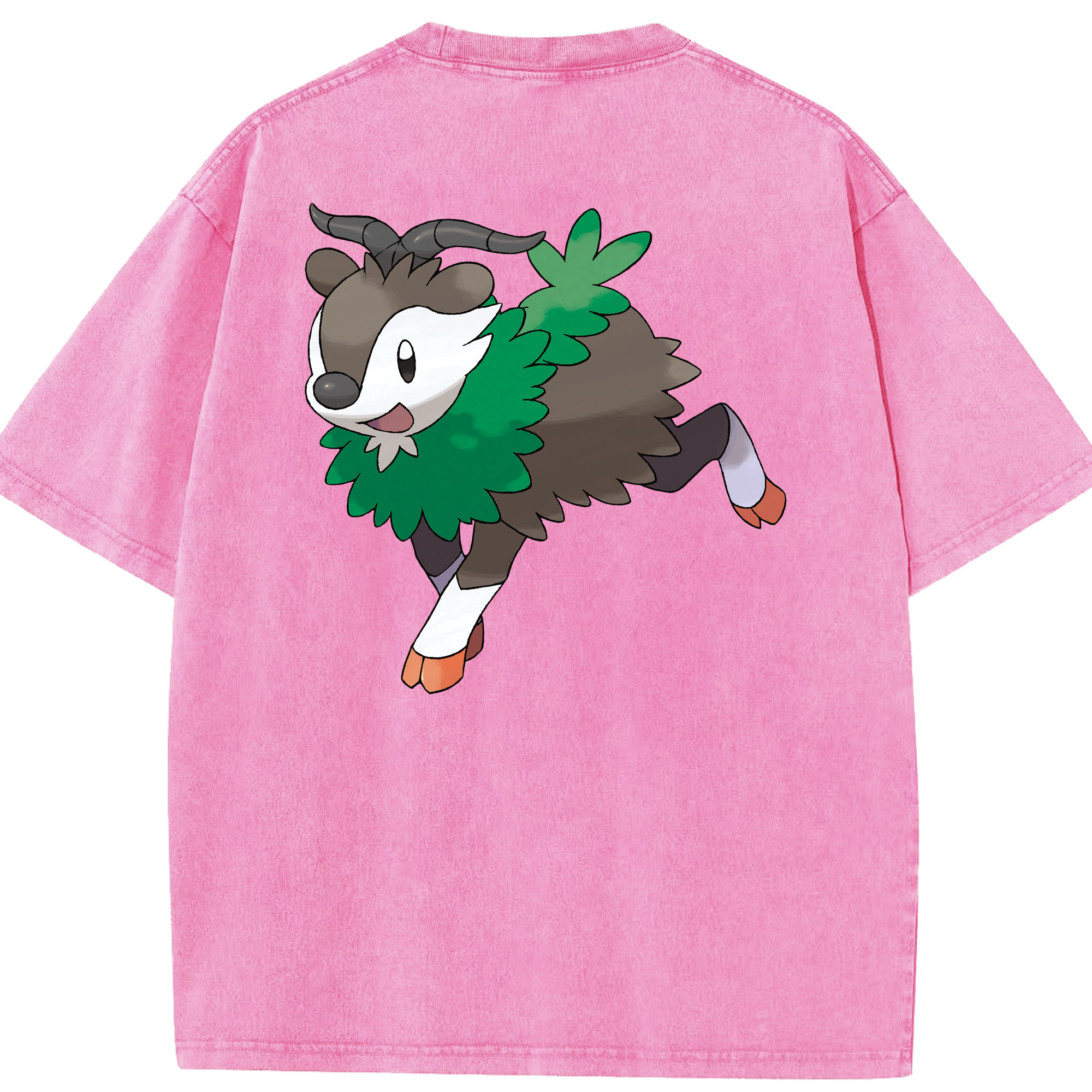 （画像用） ポケットモンスター Pokémon 綿100% ヴィンテージ風 半袖Tシャツ（背面プリント）